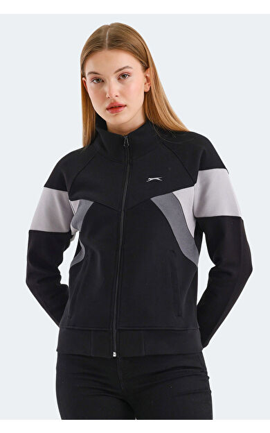 Slazenger VICTORY Kadın Sweatshirt Siyah