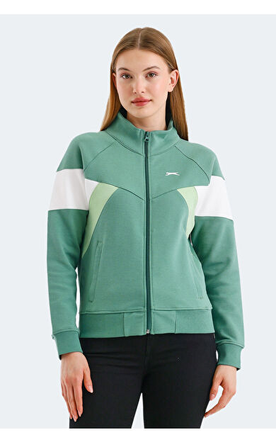 Slazenger VICTORY Kadın Sweatshirt Yeşil