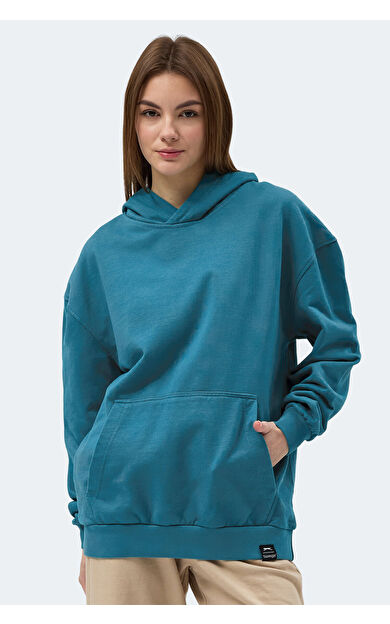 Slazenger VIOLENCE Kadın Sweatshirt Petrol