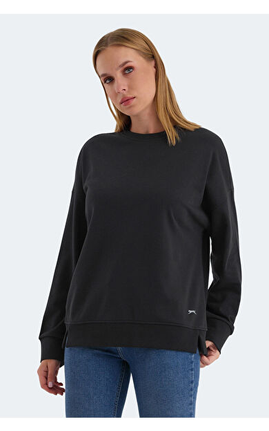 Slazenger VIRTUE Kadın Sweatshirt Siyah