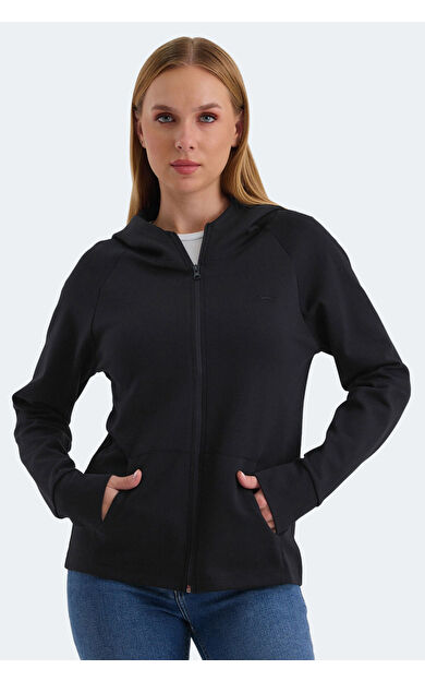 Slazenger VASCO Kadın Sweatshirt Siyah