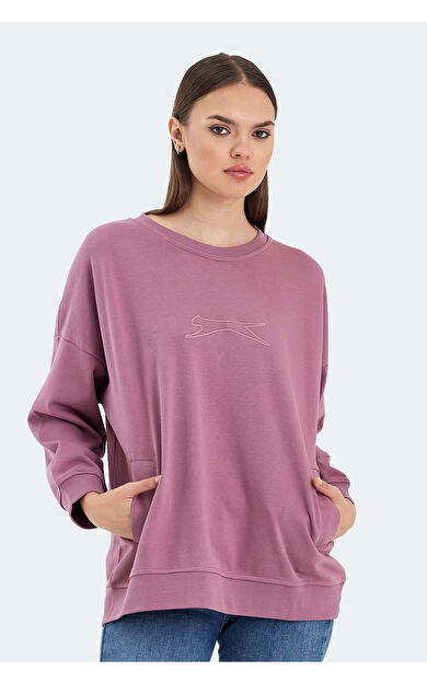 Slazenger VIKENTI SW Kadın Sweatshirt Gül