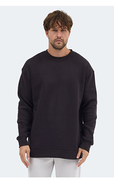 Slazenger VADIM Oversıze Kadın Sweatshirt Siyah