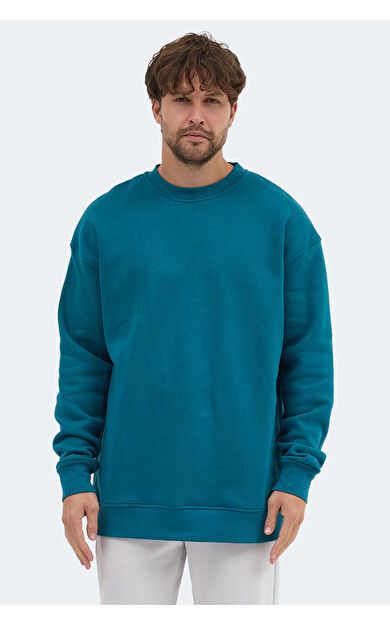 Slazenger VADIM Oversıze Kadın Sweatshirt Petrol