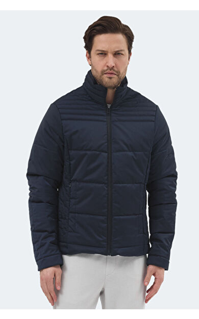 Slazenger BLANCO Erkek Dik Yaka Slim Fit Lacivert Mont & Kaban