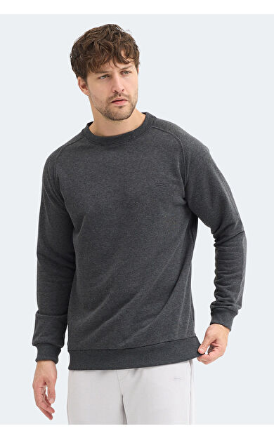 Slazenger NADAV Erkek  Koyu Gri Sweatshırt