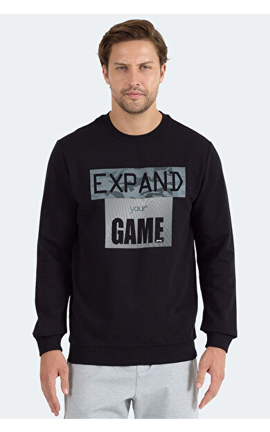 Slazenger RUBIO Erkek  Siyah Sweatshirt