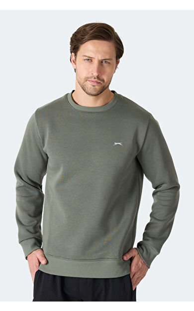 Slazenger MEGAR I Erkek  Haki Sweatshirt
