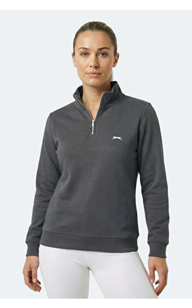 Slazenger MAXIS I Kadın  Gri Sweatshırt