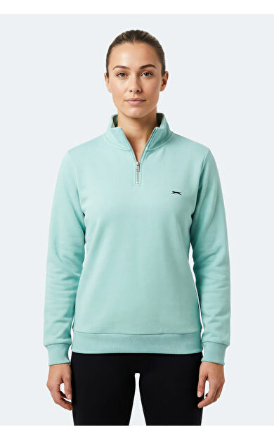 Slazenger MAXIS I Kadın  Turkuaz Sweatshırt