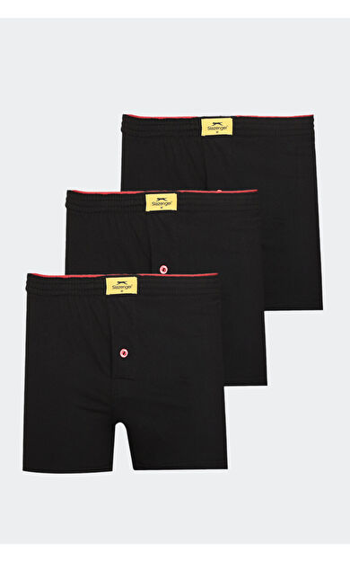 Slazenger HE 3 lü Set Erkek  Siyah Boxer