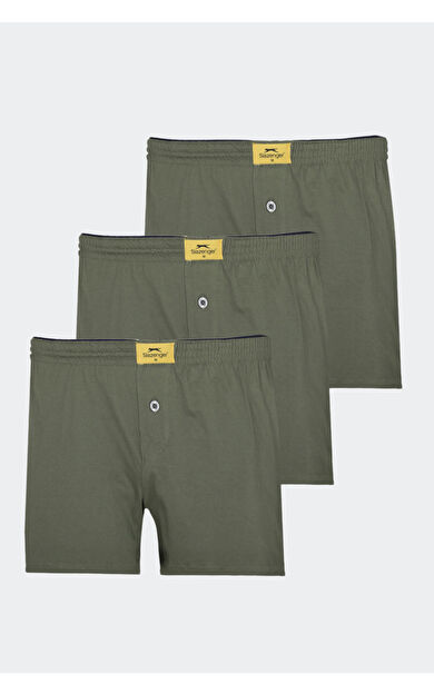 Slazenger HE 3 lü Set Erkek  Haki Boxer