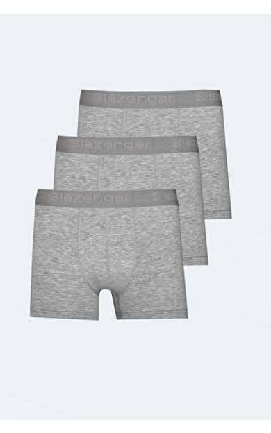 Slazenger JAMA 3 lü Set Erkek  Gri Boxer