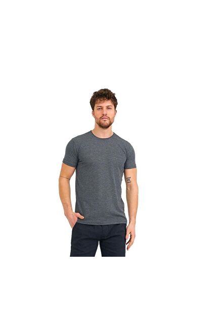 Slazenger BAILEY-Antrasit Erkek T-Shirt ST12TE360-250