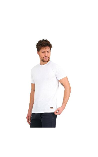 Slazenger BAILEY-Beyaz Erkek T-Shirt ST12TE360-000