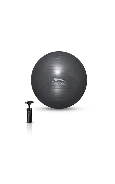 Slazenger Gymball 55 Cm Gri (Pompa Dahildir)