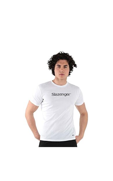 Slazenger Erkek T-Shirt OLAVO-Beyaz ST12TE218-000