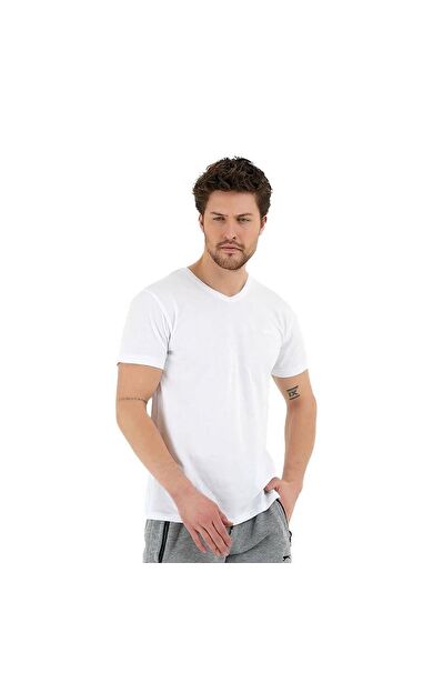Slazenger SARGON I-Beyaz Erkek T-Shirt ST11TE200-000