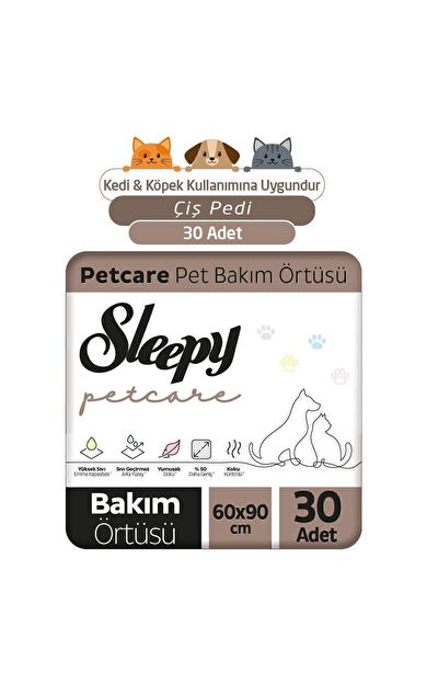 Sleepy Petcare Pet Bakım Örtüsü 60X90 Cm 30 Adet