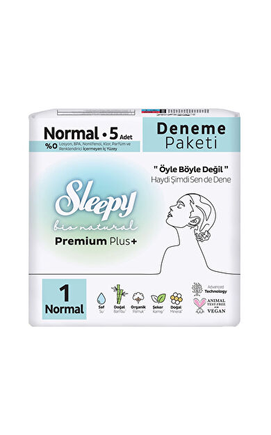 Sleepy Bio Natural Deneme Paketi Normal 5'Li