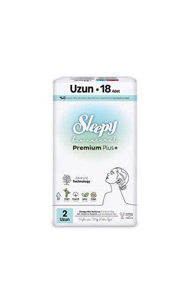 Sleepy Bio Natural Süper Eco Uzun 18'Li