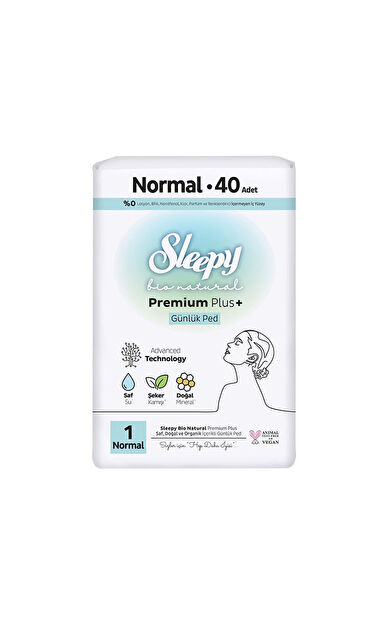 Sleepy Bio Günlük Süper Normal Ped 40'lı