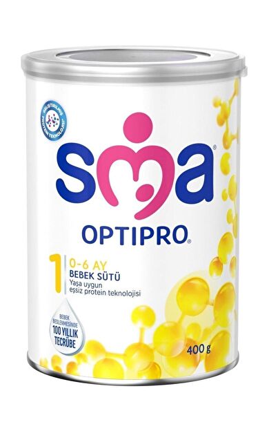SMA Optipro 1 0-6 Ay Prebiyotikli Bebek Sütü 400 gr
