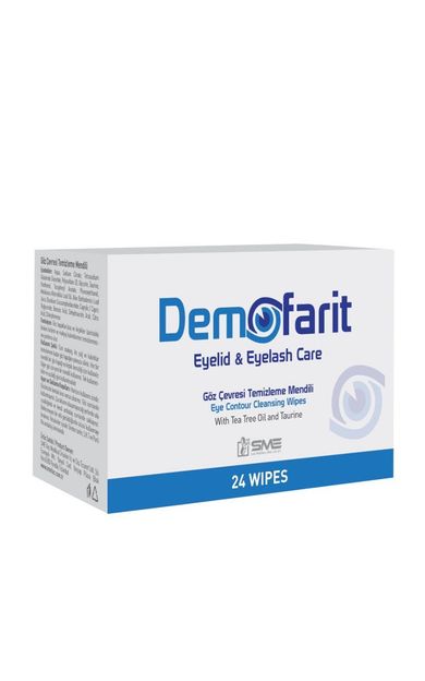 Demofarit Eyelid Eyelash Care Göz Çevresi Temizleme Mendili 24lü