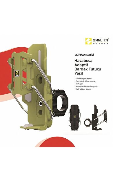 Smnu Hayabusa Adaptif Bardak Tutucu Yeşil