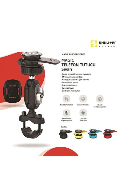 Smnu Magıc Telefon Tutucu Siyah
