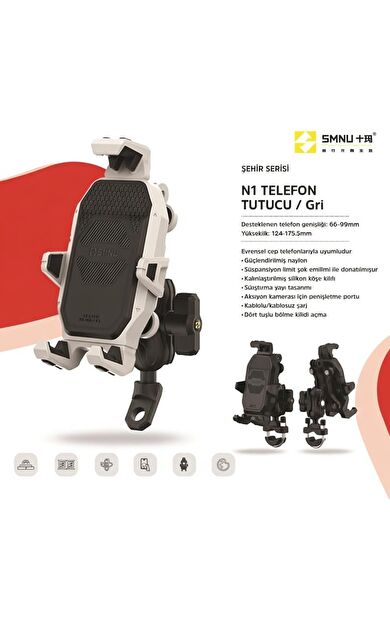 Smnu N1 Telefon Tutucu Gri