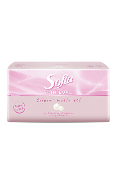 Sofia Skin Love Pudra Kokulu Mendil 100'Lü
