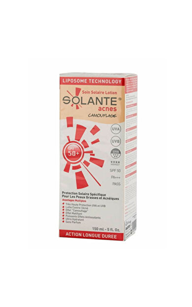 Solante Acnes Tinted Losyon SPF 50+ 150 ml