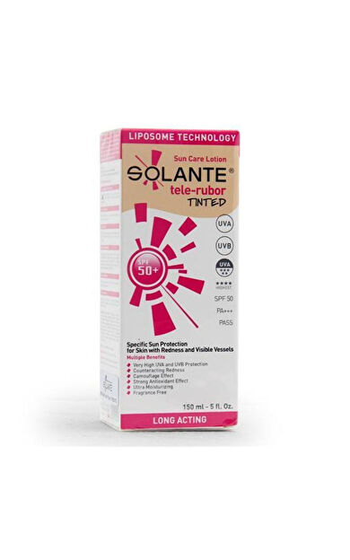 Solante Telerubor Tinted SPF 50+ Losyon 150 ml