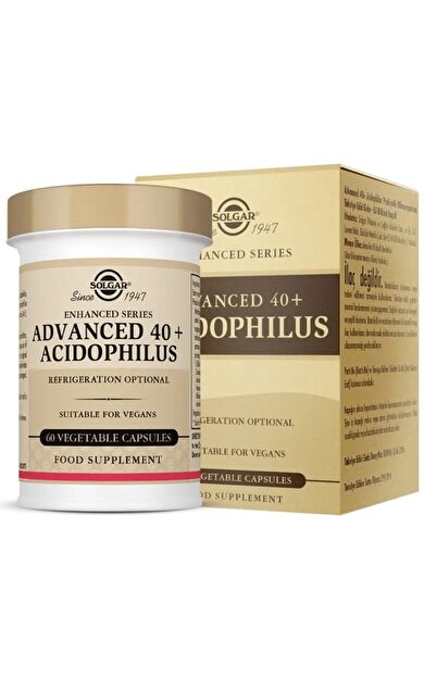 Solgar Advanced 40+ Acidophilus 60 Kapsül