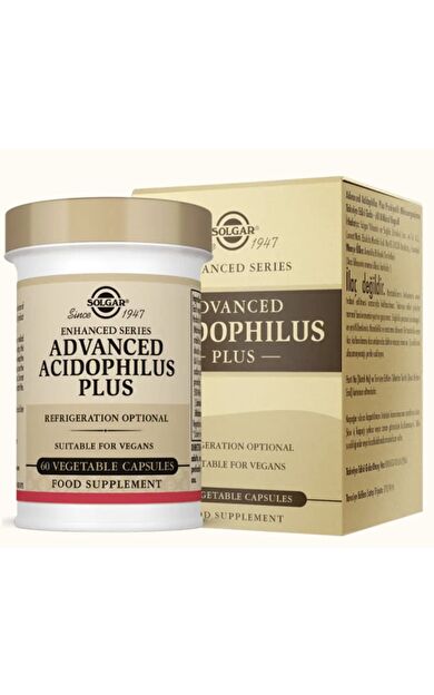 Solgar Advanced Acidophilus Plus 60 Kapsül