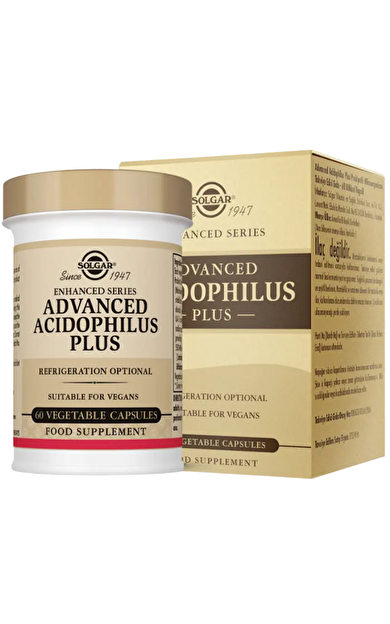 SOLGAR Advanced Acidophilus Plus 60 Kapsül