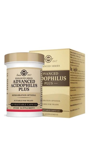 Solgar Advanced Acidophilus Plus 60 Vegi Kapsül