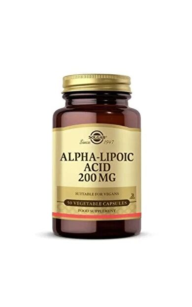Solgar Alpha Lipoic Acid 200 mg 50 Kapsül