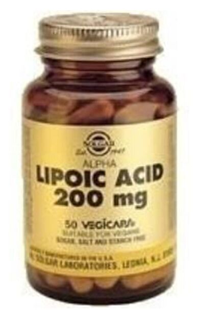Solgar Alpha Lipoic Acid 200 mg 50 Kapsül