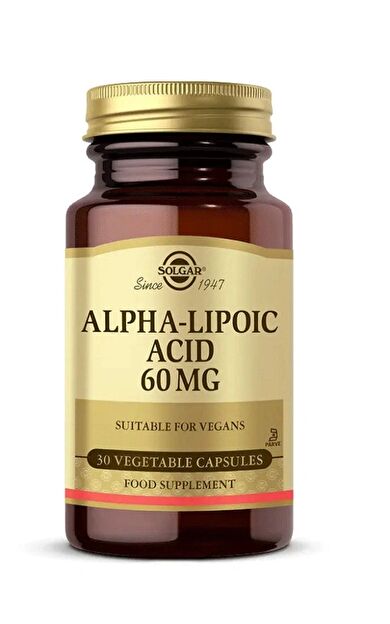Solgar Alpha Lipoic Acid 60 Mg 30 Kapsül