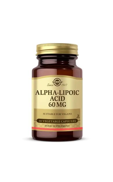 Solgar Alpha Lipoic Acid 60mg Vegi Kapsül 30lu