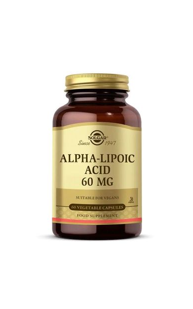Solgar Alpha Lipoic Acid 60mg Vegi Kapsül 60lı