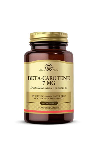 Solgar Beta Carotene 7 mg 60 Yumuşak Jelatin Kapsül