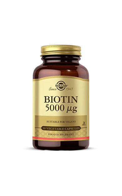 Solgar Biotin 5000 mcg 50 Kapsül