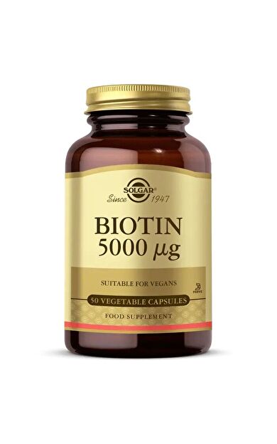 Solgar Biotin 5000 Mcg 50 Kapsül