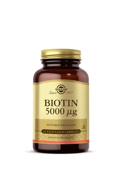Solgar Biotin 5000mcg 50 Kapsül