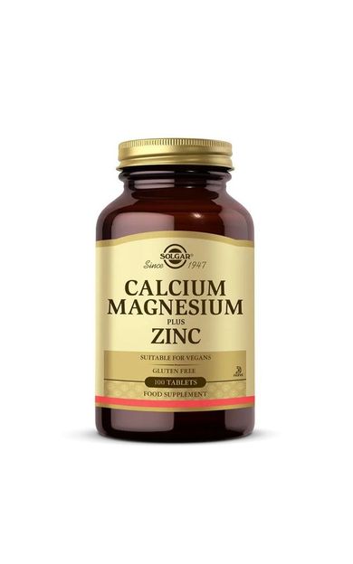 Solgar Calcium Magnesium Plus Zinc 100 Tablet