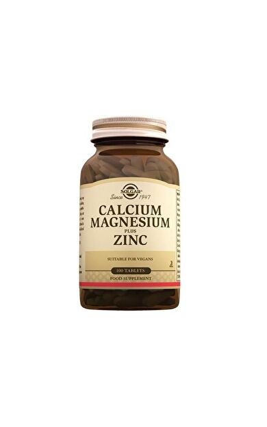 Solgar Calcium Magnesium Plus Zinc 100 Tablet-SKT:03/2029