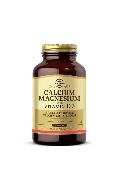 Solgar Calcium Magnesium with Vitamin D3 150 Tablet